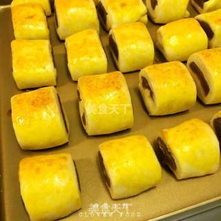 #柏翠大赛#莲蓉手卷的做法步骤:9