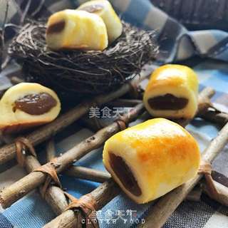 #柏翠大赛#莲蓉手卷的做法步骤:13