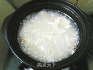 牛肉蛋花粥的做法步骤:6
