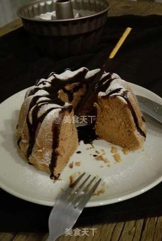 #柏翠大赛#可可戚风咕咕霍夫蛋糕(7寸)的做法步骤:13