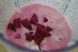 火龙果奶昔的做法步骤:4