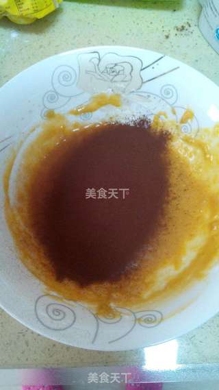 #柏翠大赛#可可焦糖戚风卷的做法步骤:6
