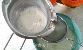 抹茶牛奶木瓜冻的做法步骤:8