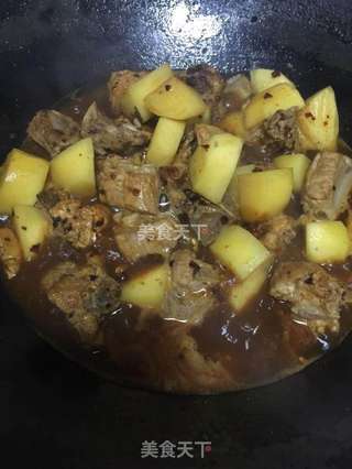老干妈豆豉烧排骨的做法步骤:6