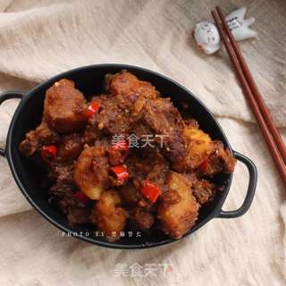 老干妈豆豉烧排骨的做法步骤:8