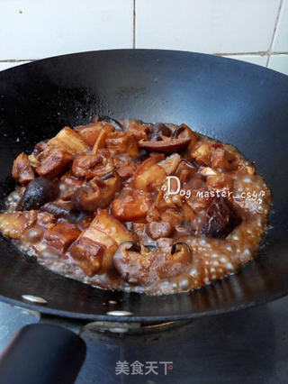 香菇红烧肉的做法步骤:7