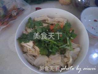 腐竹拌鸡丝的做法步骤:8