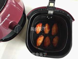 空气炸锅版蜜汁鸡翅的做法步骤:5