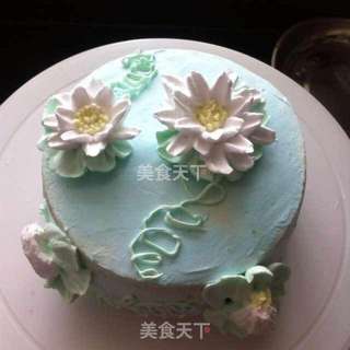 ＃柏翠大赛＃荷花奶油蛋糕的做法步骤：13