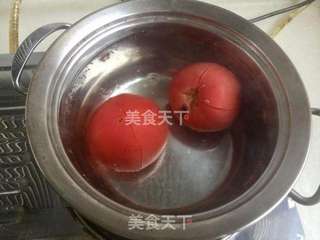 番茄榨菜蛋汤的做法步骤:4