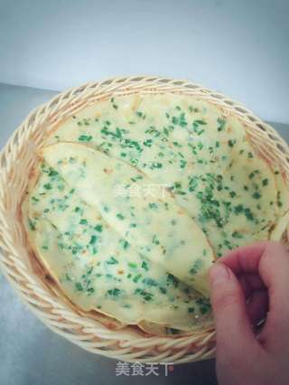 韭菜煎饼的做法步骤:5