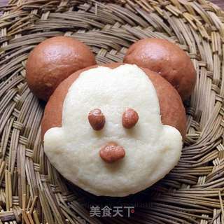米奇与米妮馒头的做法步骤:19