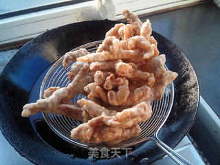 糖醋肉段的做法步骤:4