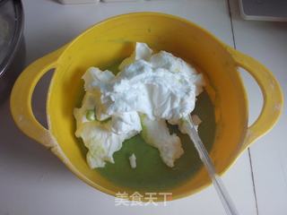 #柏翠大赛#菠菜红豆蛋糕的做法步骤:7
