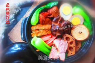 卤味煲仔饭的做法步骤:6