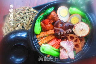 卤味煲仔饭的做法步骤:7