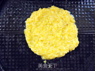南瓜米饭煎蛋饼的做法步骤:5