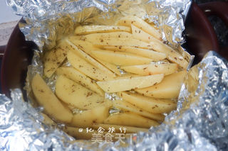 超级简单的孜然烤土豆的做法步骤：3