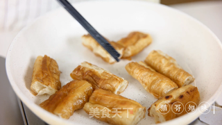油条酿虾滑的做法步骤:4