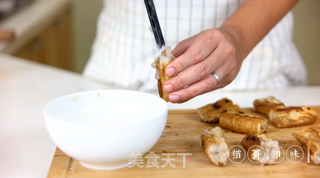 油条酿虾滑的做法步骤:5