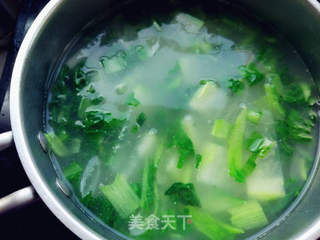 海鲜冬瓜汤的做法步骤:4