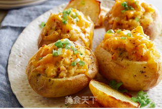 奶酪烤土豆的做法步骤:4