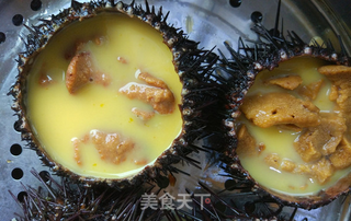 海胆蒸蛋的做法步骤:5