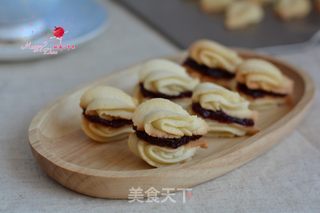 #柏翠大赛#贝壳果酱夹心曲奇的做法步骤:15
