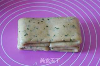 #柏翠大赛#香葱苏打圣诞树饼干的做法步骤:6