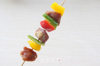 最过瘾的吃肉法-彩椒猪肉串的做法步骤:4