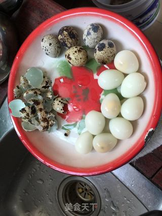 卤鹌鹑蛋五花肉的做法步骤:3