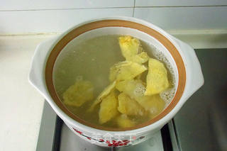 青菜蛋饺粉丝汤的做法步骤:13