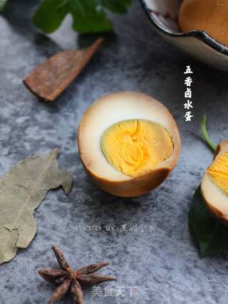 五香卤水蛋的做法步骤:9