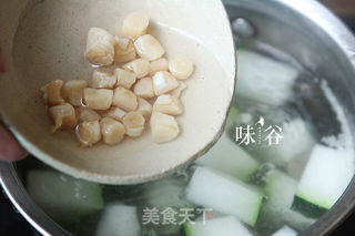 瑶柱东瓜汤的做法步骤:5