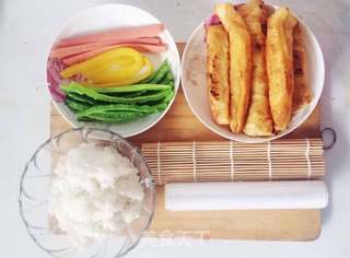苦瓜油条寿司的做法步骤：3