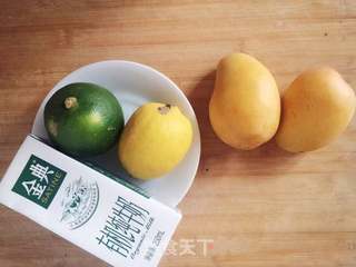芒果柠檬奶昔的做法步骤：1