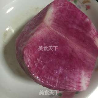 凉拌水萝卜 心里美萝卜的做法步骤:2