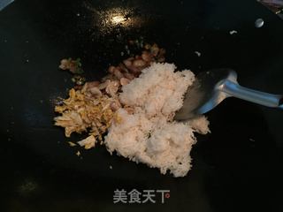 蘑菇炒饭的做法步骤：5