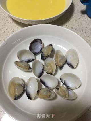 白贝蒸蛋的做法步骤:4