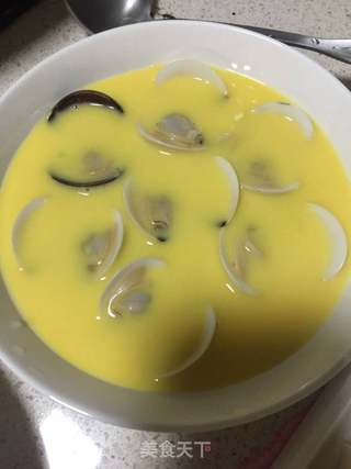 白贝蒸蛋的做法步骤:5