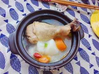山药鸡腿汤的做法步骤:8