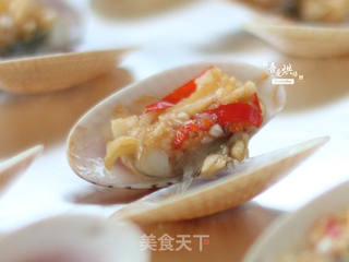 这个周末玩烧烤——蒜茸烤花蛤的做法步骤:9