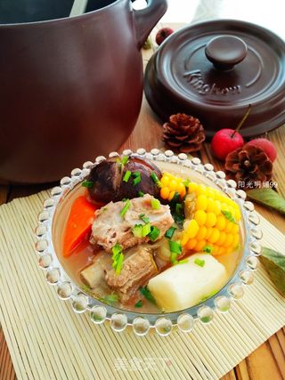 坤博砂锅炖香菇排骨汤的做法步骤:16