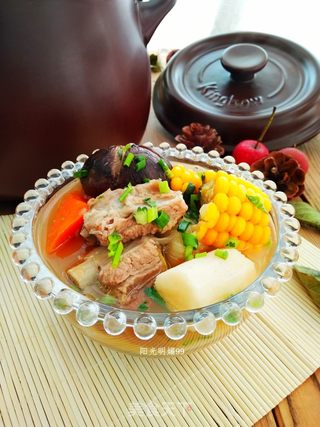 坤博砂锅炖香菇排骨汤的做法步骤:14