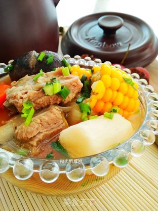 坤博砂锅炖香菇排骨汤的做法步骤:20