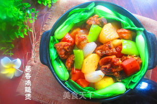 酱香鸡腿煲的做法步骤:13