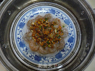粉丝蒸虾的做法步骤:11