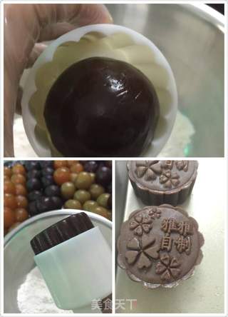 巧克力月饼的做法步骤:11