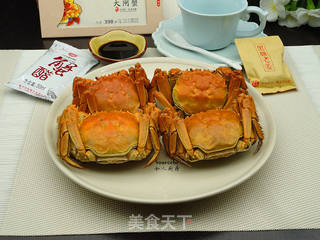 #信任之美#清蒸大闸蟹的做法步骤:7