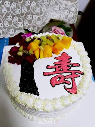 #信任之美#祝寿蛋糕的做法步骤:15